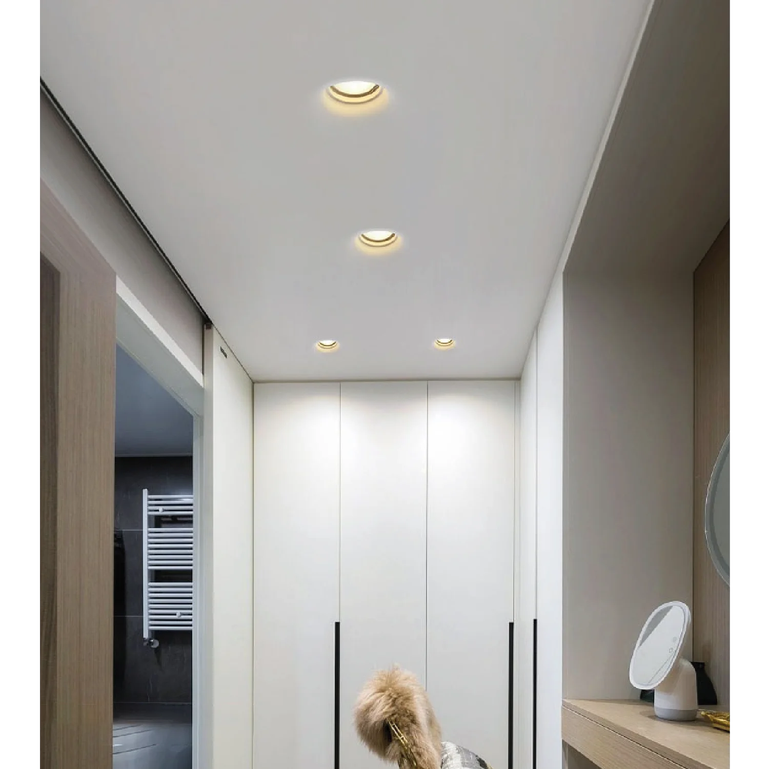 Ultralight Gypsum Spot Light Frame GU10 - Elegant Design (MC-9130)