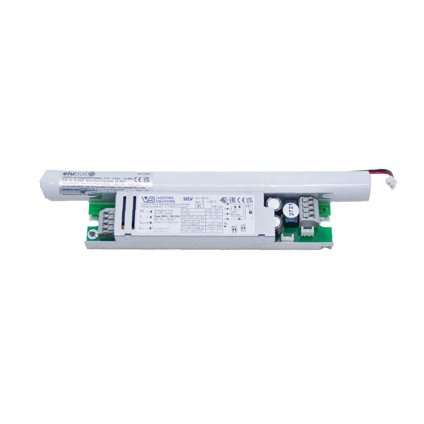 Electrical component on a white background