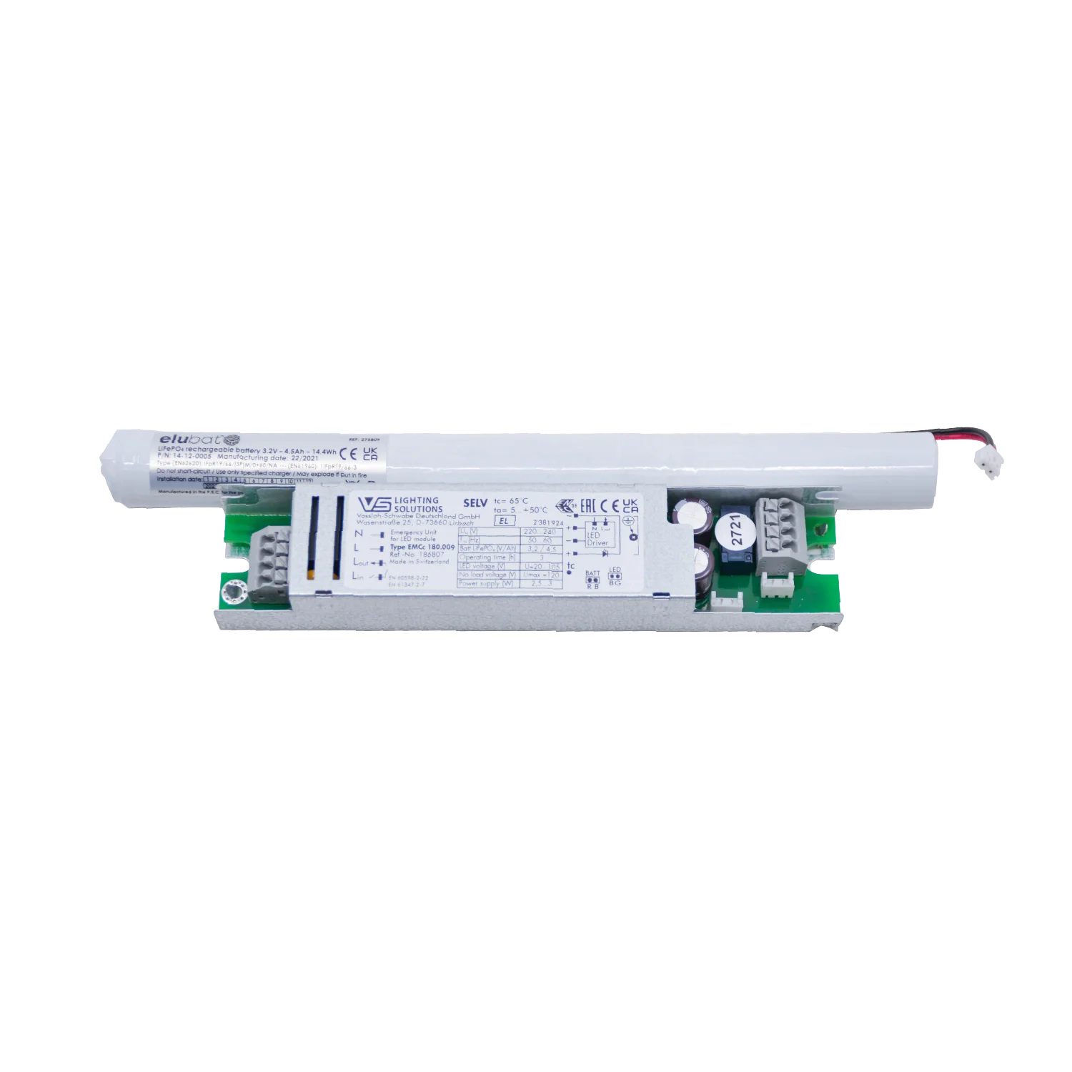 Electrical component on a white background