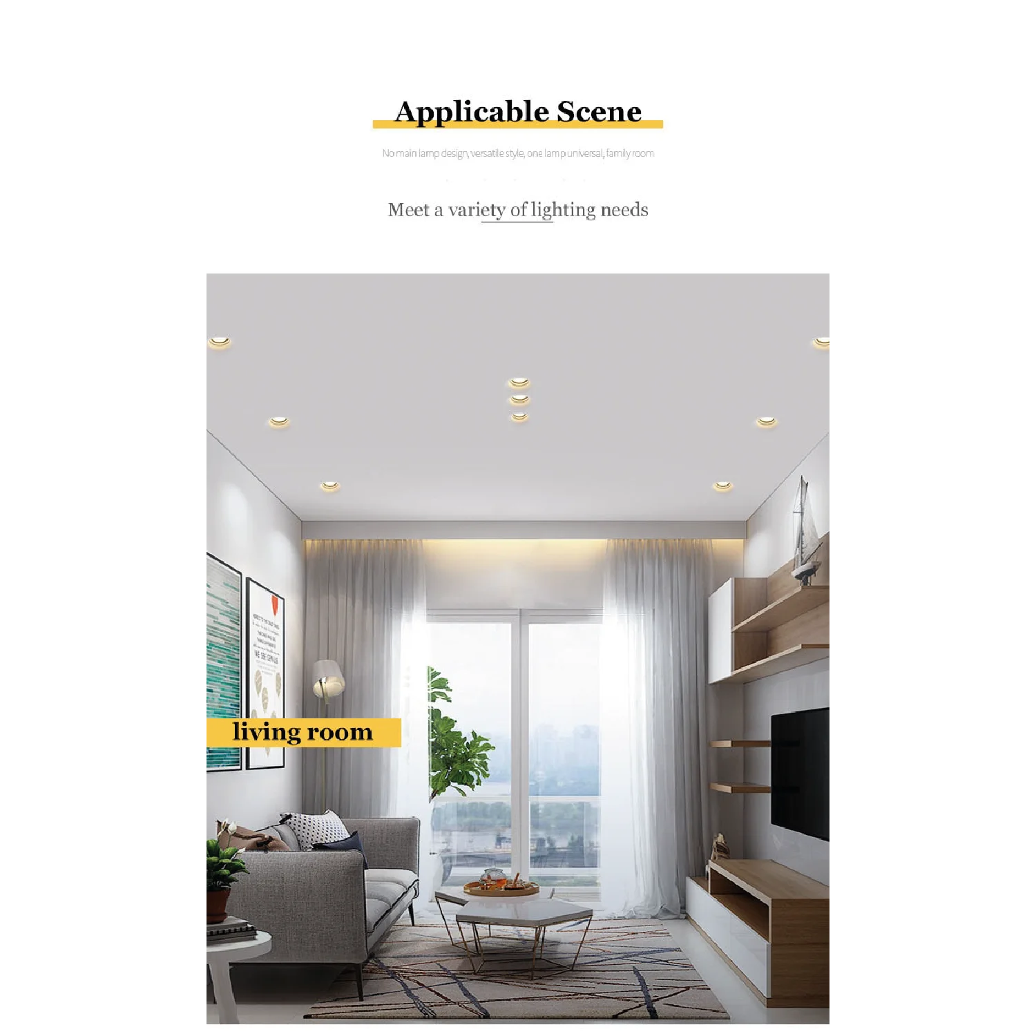 Ultralight Gypsum Spot Light Frame GU10 - Elegant Design (MC-9130)