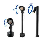 LED Spike Light 15W IP65 (BR234) – Flexible Outdoor Spike & Bollard Combo Light with Rotating Joint