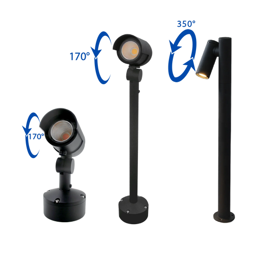 LED Spike Light 15W IP65 (BR423) – Flexible Outdoor Spike & Bollard Combo Light with Rotating Joint