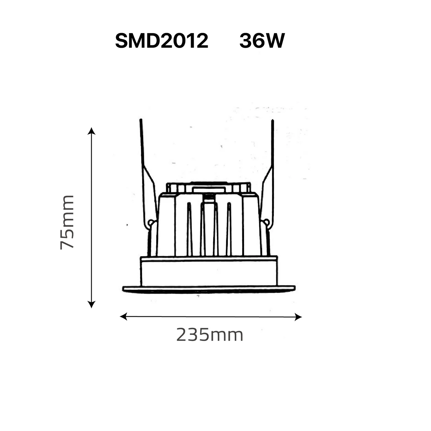 LED DOWN LIGHT (UTL-SMD2012) – Frosted Recessed Ceiling Light with OSRAM LED Chips & PHILIPS Driver