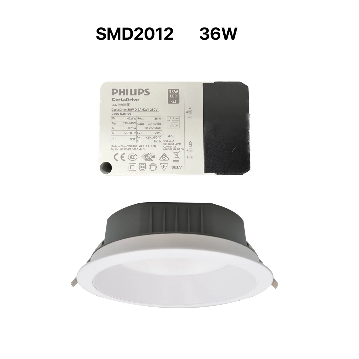 LED DOWN LIGHT (UTL-SMD2012) – Frosted Recessed Ceiling Light with OSRAM LED Chips & PHILIPS Driver