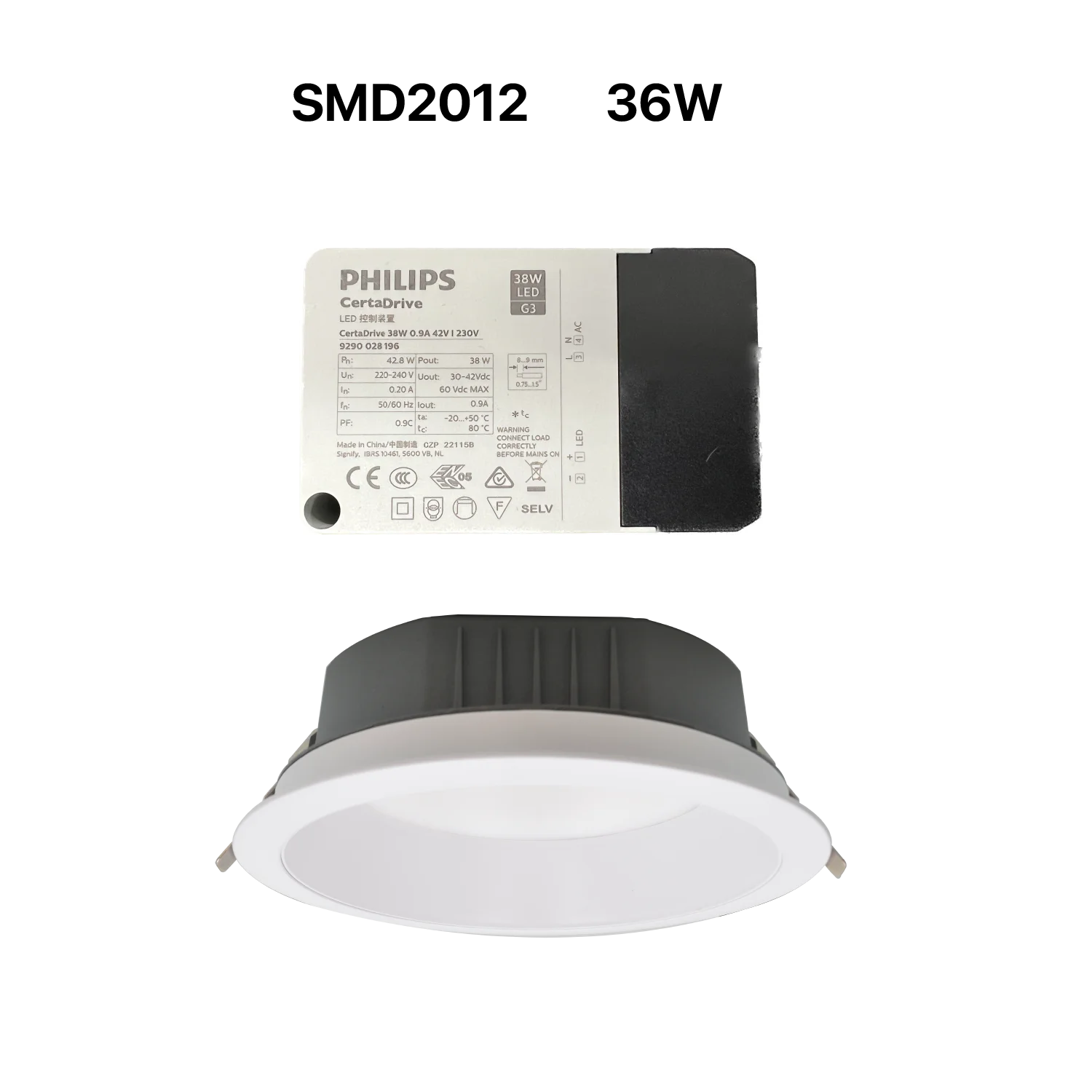 LED DOWN LIGHT (UTL-SMD2012) – Frosted Recessed Ceiling Light with OSRAM LED Chips & PHILIPS Driver
