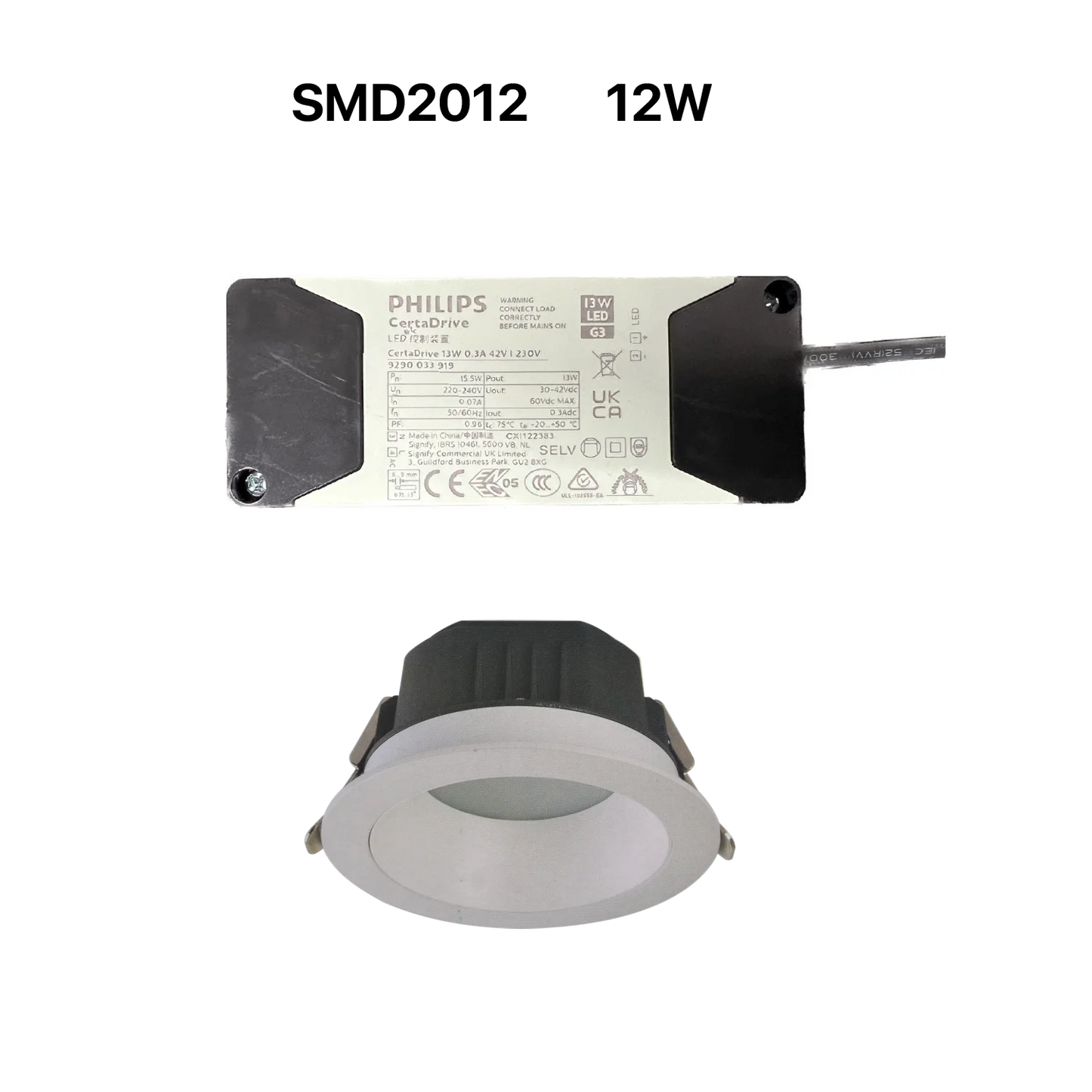 LED DOWN LIGHT (UTL-SMD2012) – Frosted Recessed Ceiling Light with OSRAM LED Chips & PHILIPS Driver