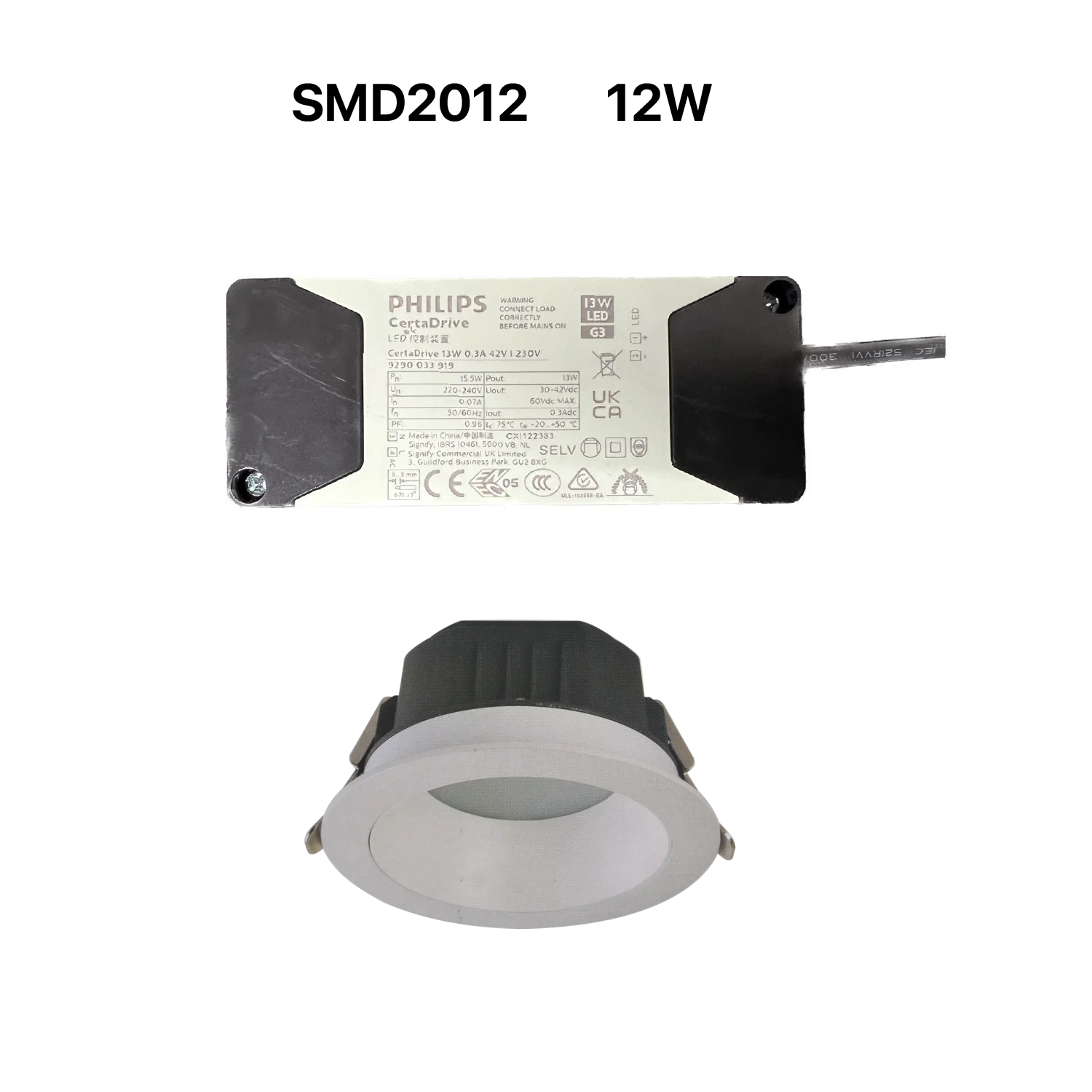 LED DOWN LIGHT (UTL-SMD2012) – Frosted Recessed Ceiling Light with OSRAM LED Chips & PHILIPS Driver