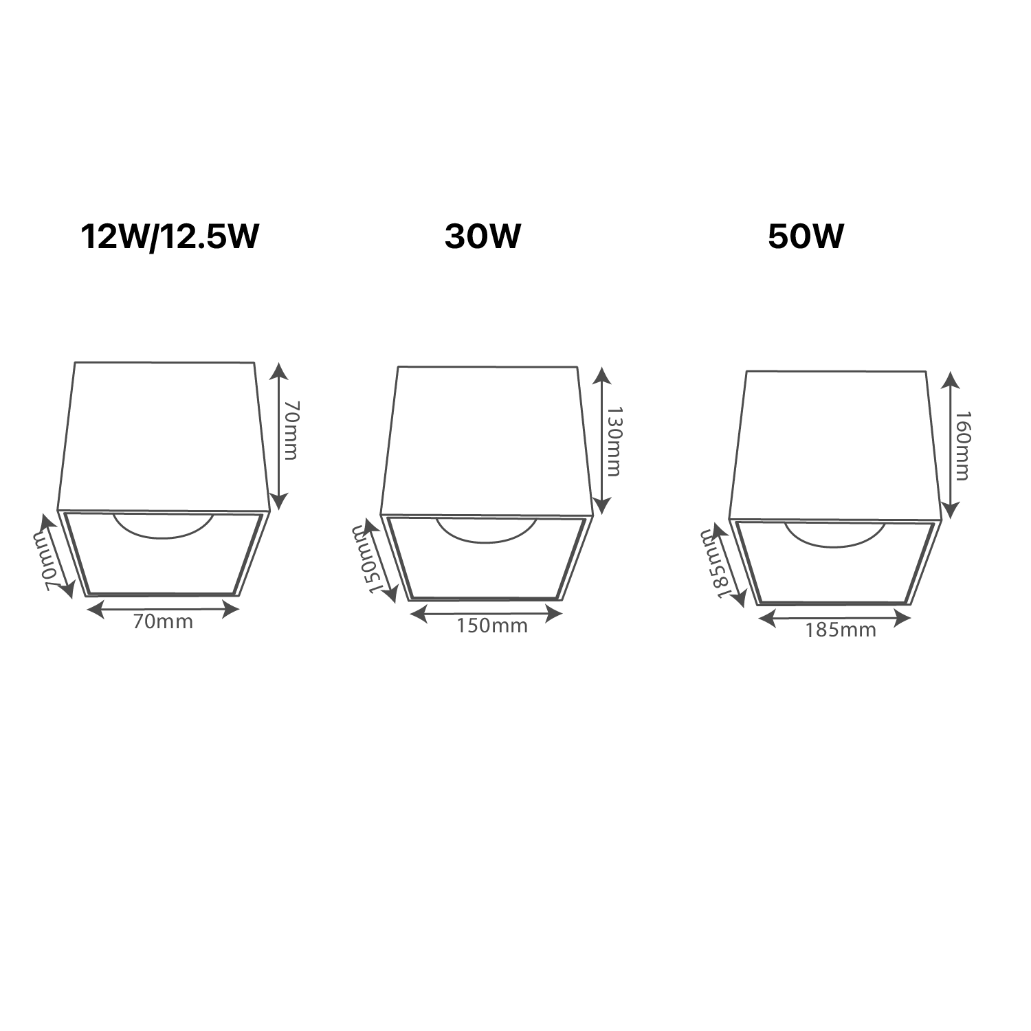 LED Surface Mounted Square Light (BR2285-SQ) – Minimalistic Design