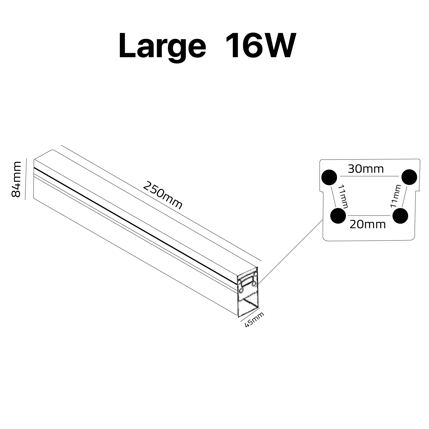 LINEAR UNDERGROUND LIGHT IP67 (XGN-2107) – Connectable - Edge-Free - Outdoor Inground Lighting