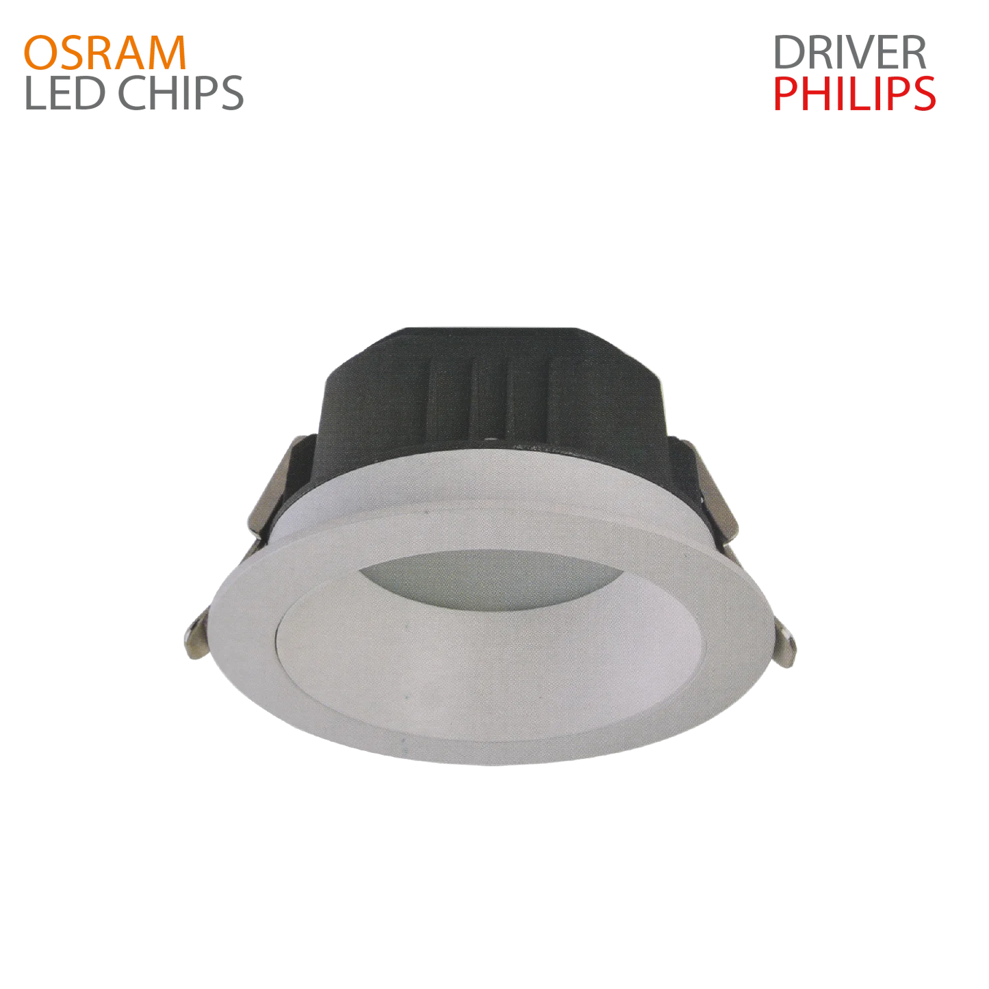 LED DOWN LIGHT (UTL-SMD2012) – Frosted Recessed Ceiling Light with OSRAM LED Chips & PHILIPS Driver