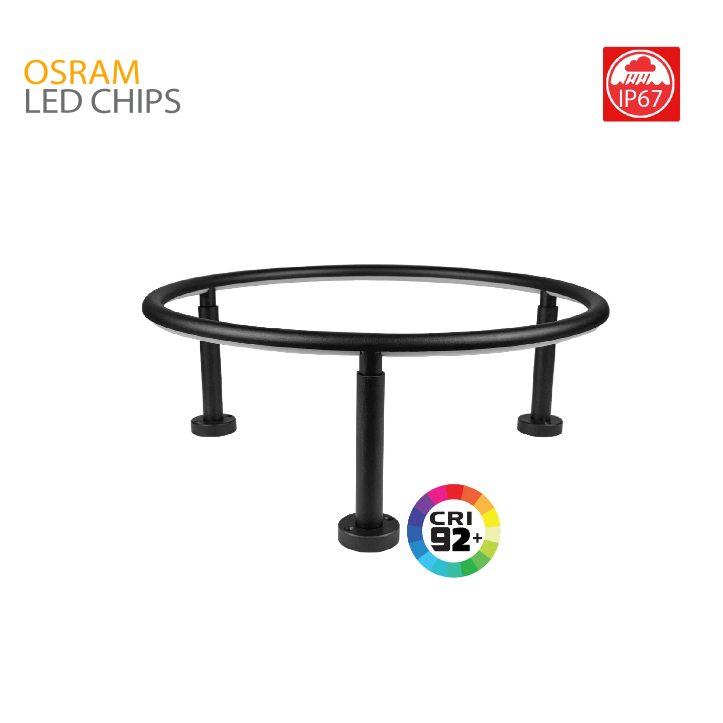 DECORATIVE OUTDOOR WALL LIGHT IP67 (BR2349) – High CRI >92 - OSRAM LED Chips