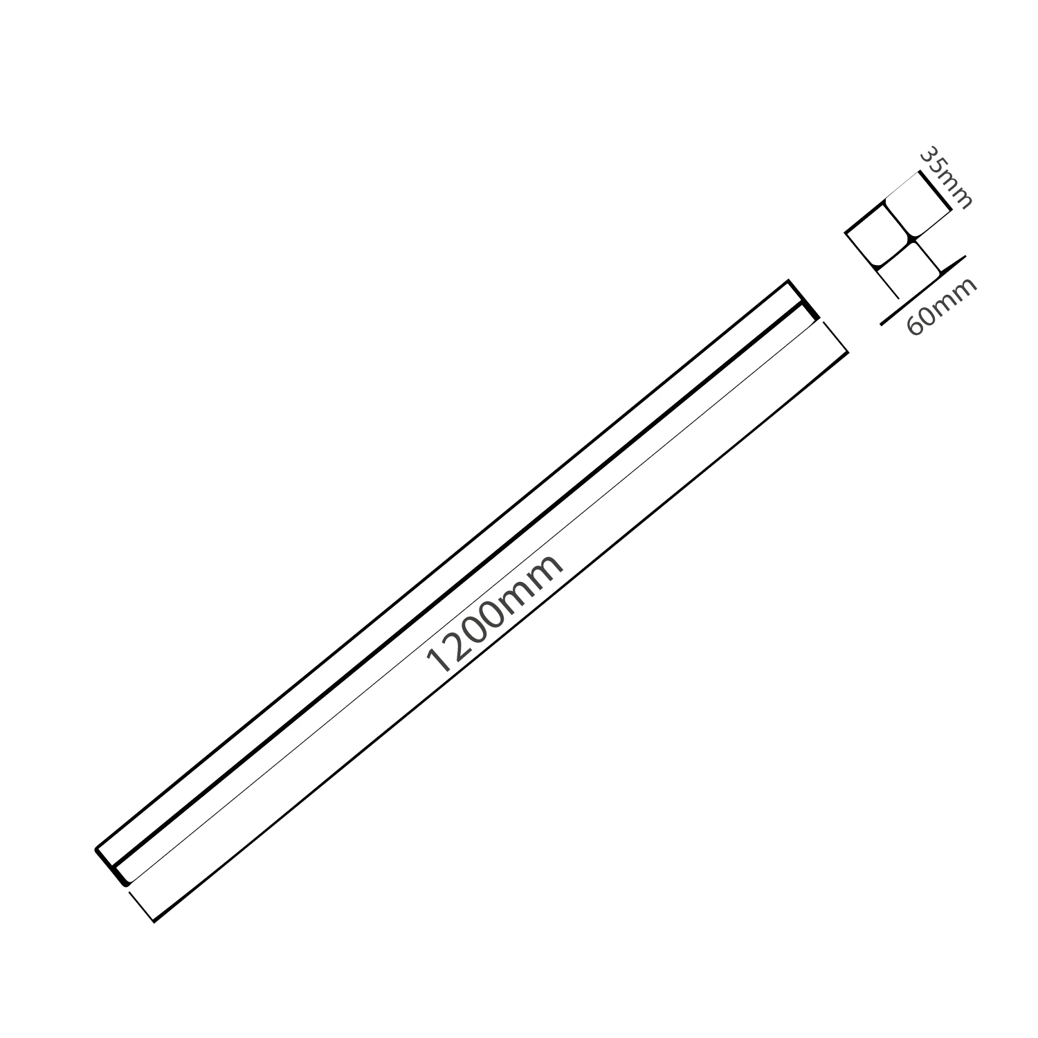 Ultralight LED Batten Light 1.2 Meter 60W (MXL2134)