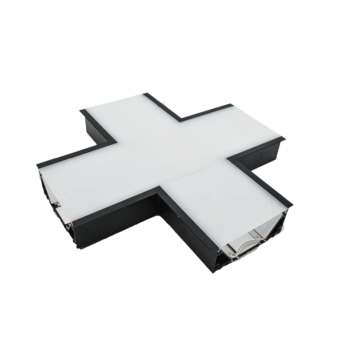 Ultralight Black Linear Light Recessed Connectable - Modern Design (BR6075B)