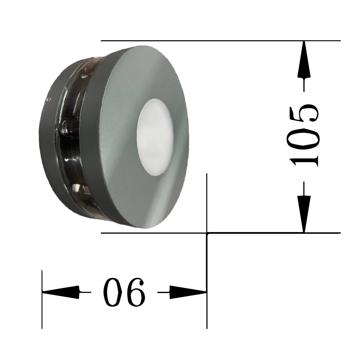 Ultra Light LED Wall Light - Multi-Directional Outdoor Cylinder Lighting (DHL-1317)