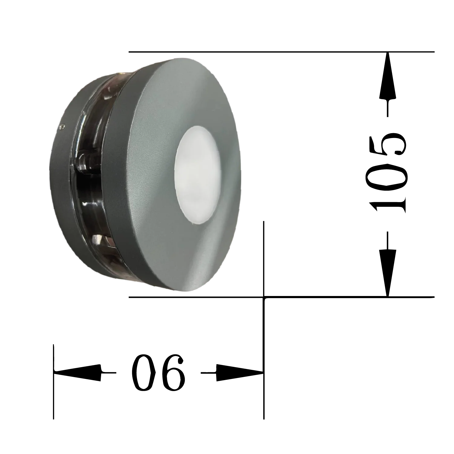 Ultra Light LED Wall Light - Multi-Directional Outdoor Cylinder Lighting (DHL-1317)