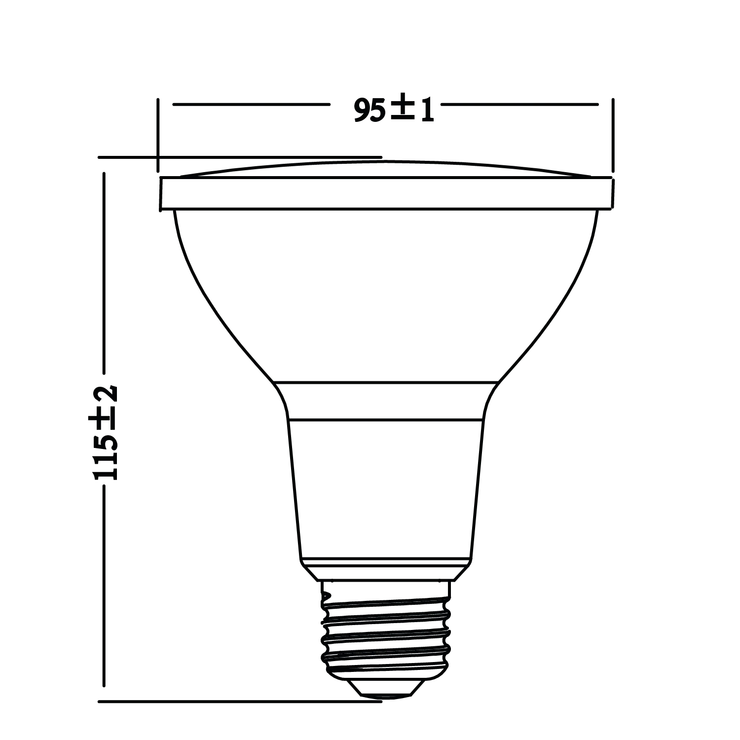 LED Light Bulb PAR30 – Dimmable Bulb for Indoor Spaces (UTL-PR1000ST-W2D)