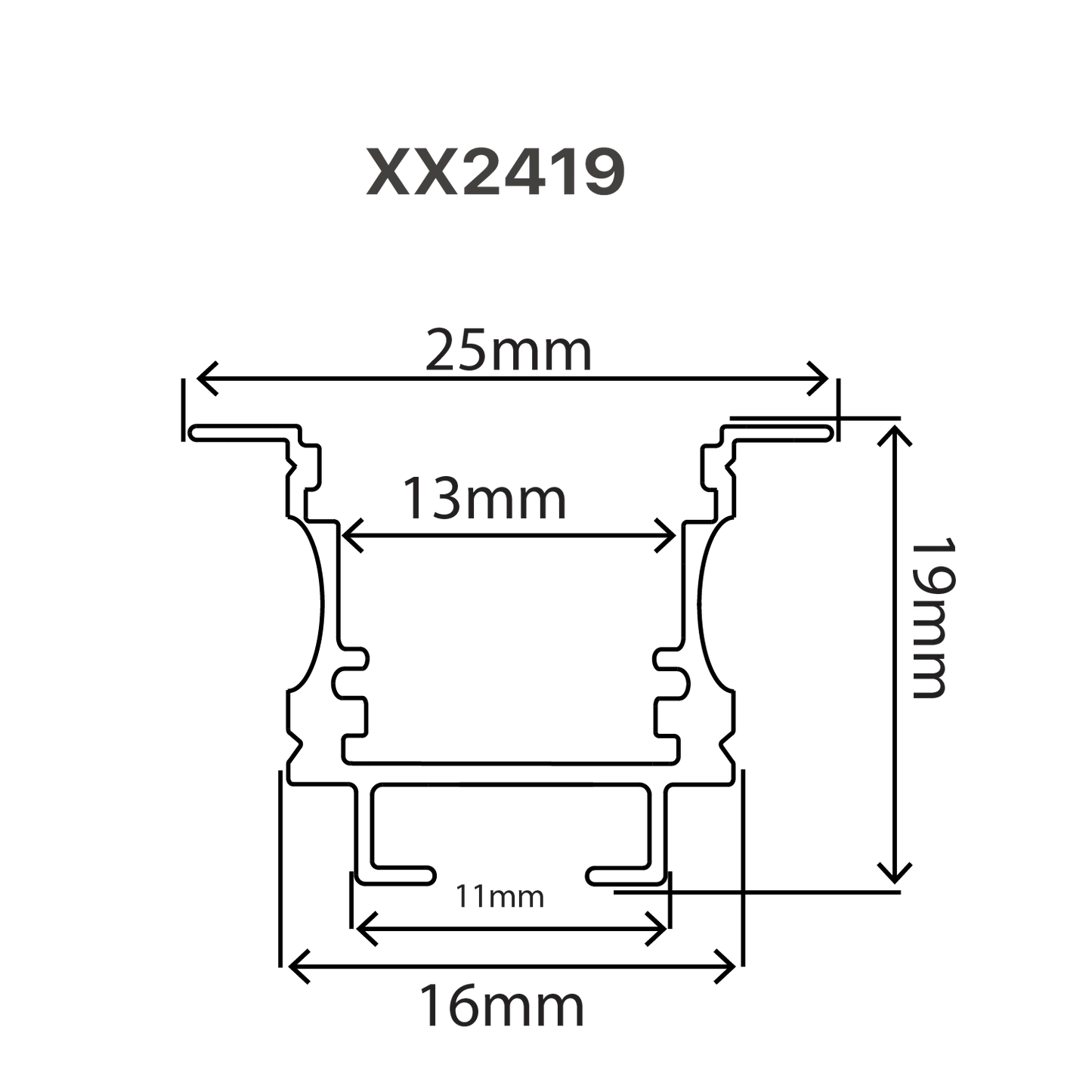 Ultralight Aluminum Profile 3M