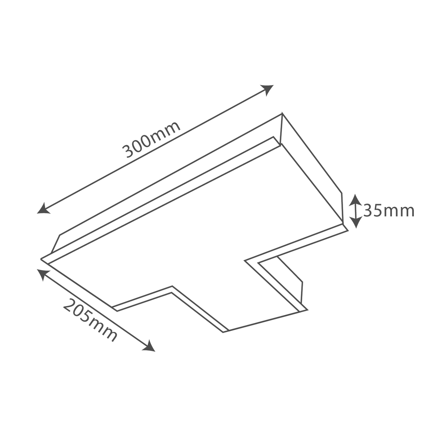 Ultralight White Linear Light Recessed Connectable - Modern Design (BR6075B)