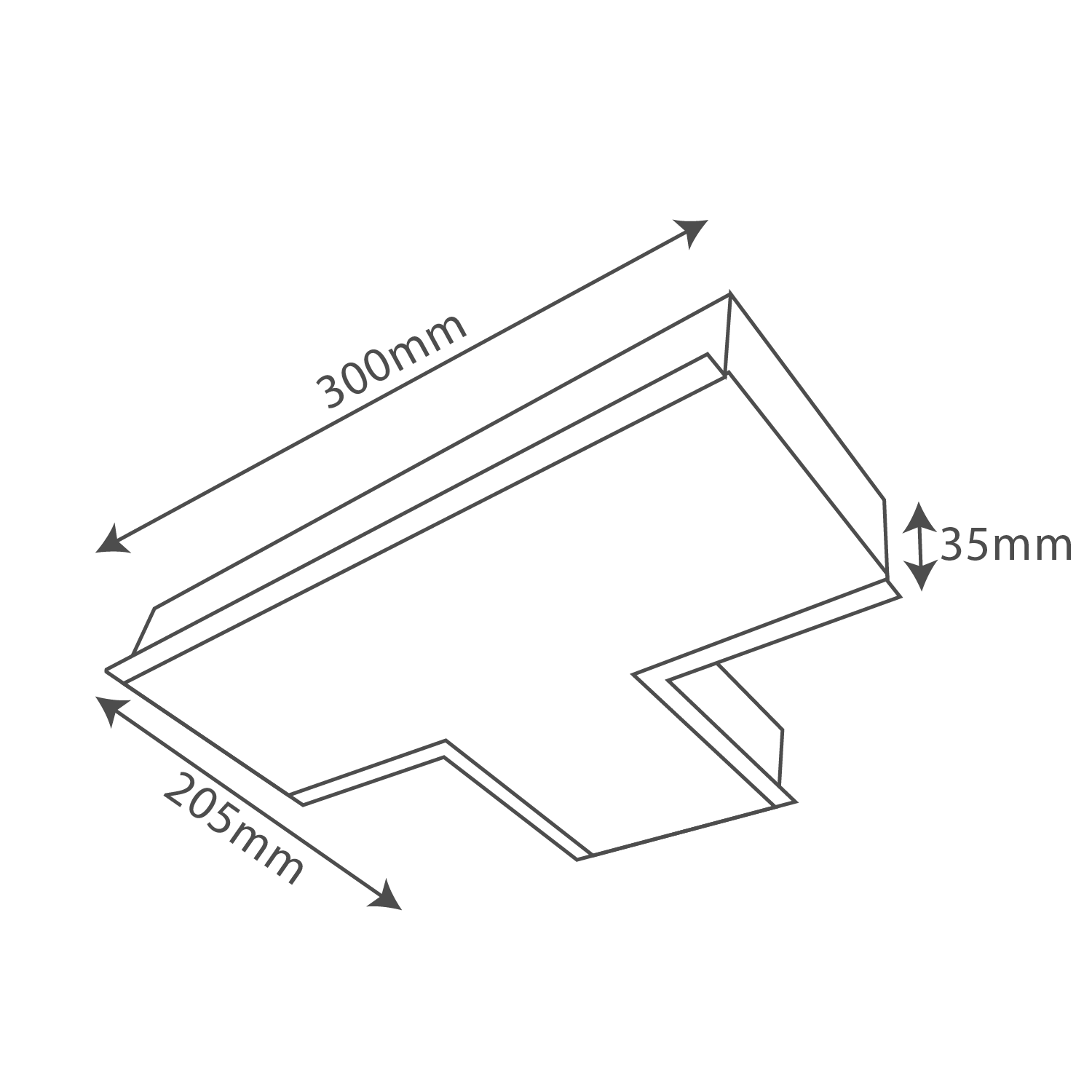 Ultralight White Linear Light Recessed Connectable - Modern Design (BR6075B)