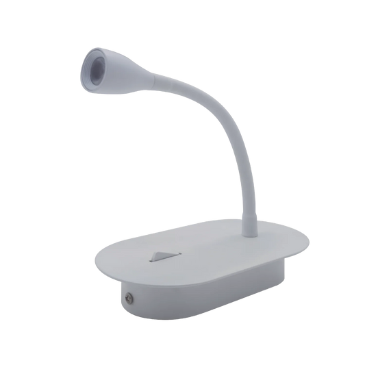 Ultralight LED Wall Light 3W (BR2322) - Bedside Wall Lamp with Flexible Arm