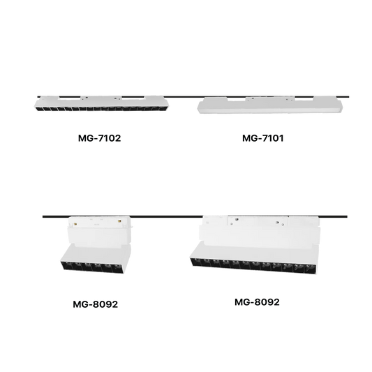 Ultralight Magnetic Track Light White 20 mm (MG-Family)