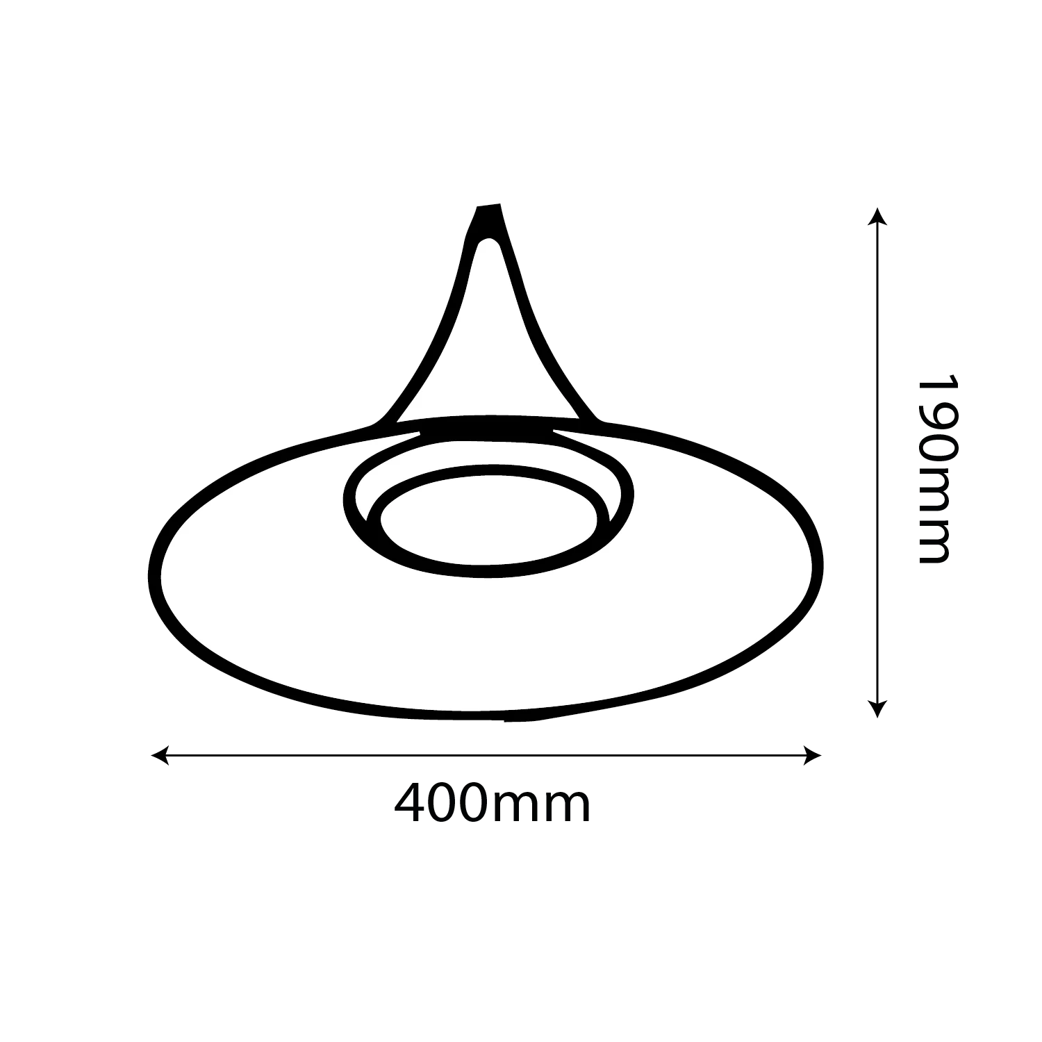 Ultralight LED Pendant Light – Stylish 20W Cone Hanging Light (BR4865)