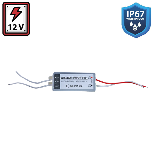 Ultralight Power Supply 12V 8W IP67