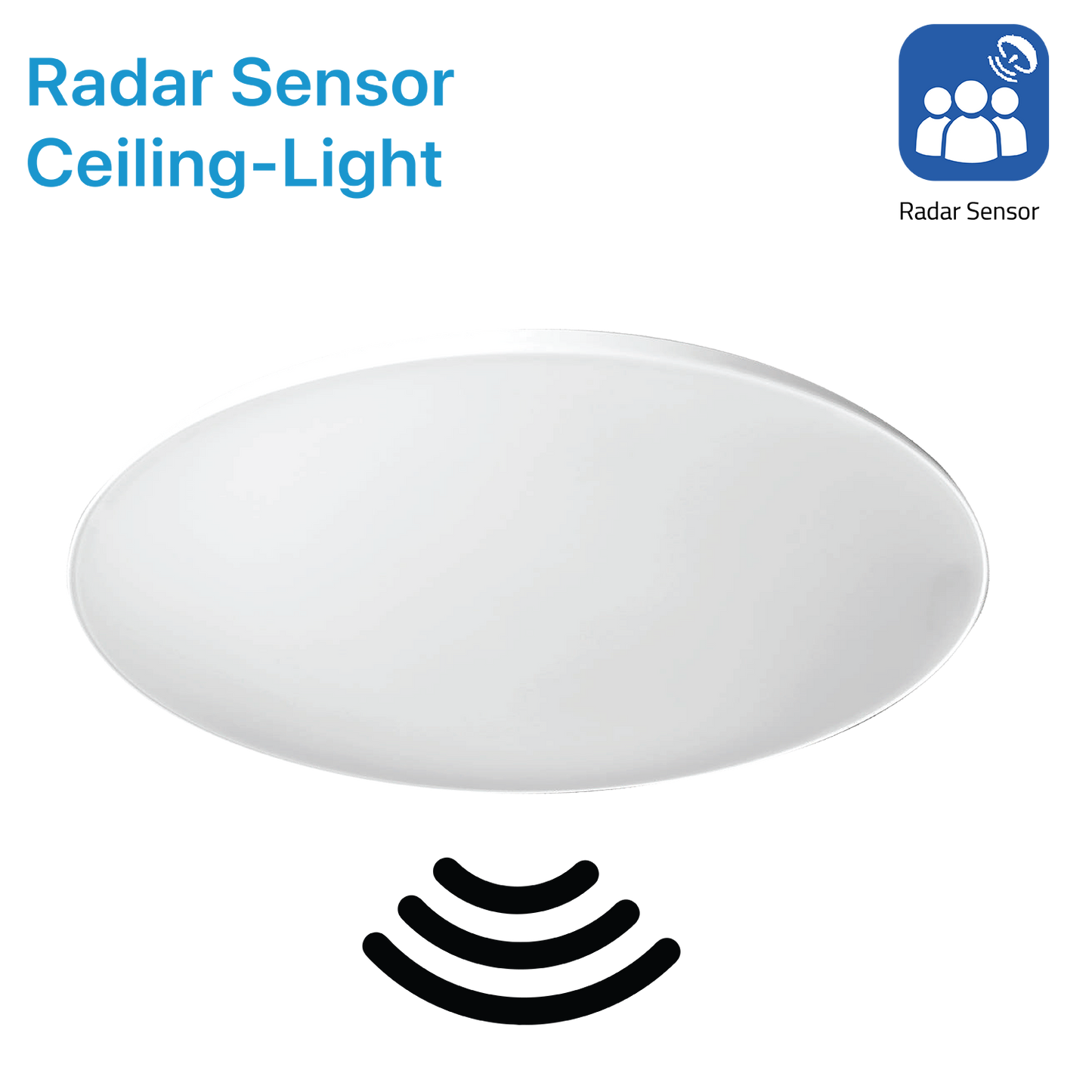 Radar Sensor Ceiling Light 18W – Motion Detection, Weatherproof (GD-BL6)