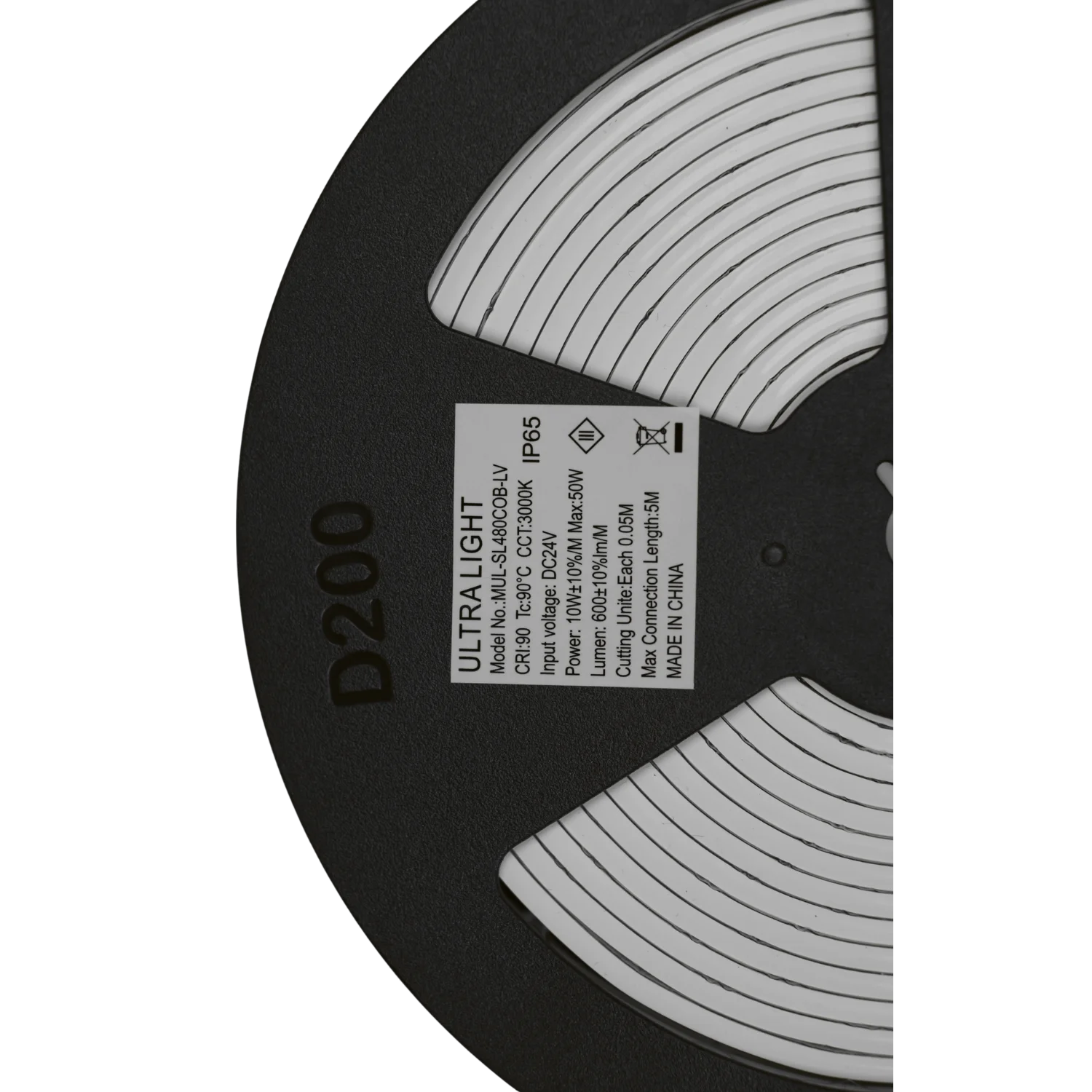 Ultra Light Waterproof COB LED Strip Light 10W/m - 5 Meter (COB-480P)