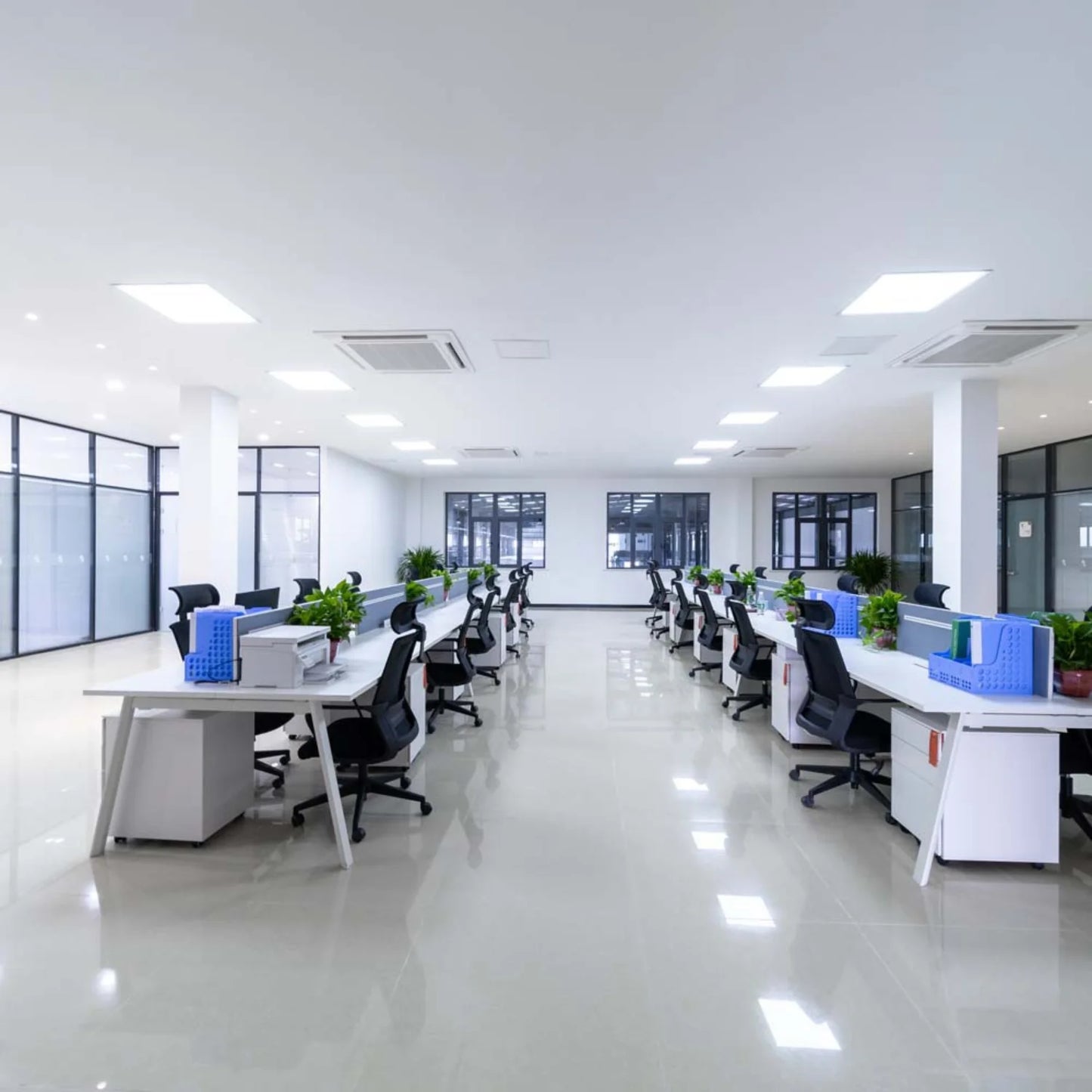 LED Panel Light 36W (SH-PL66HT) - Ultra-Slim Aluminum Light for Office and Home Ceilings
