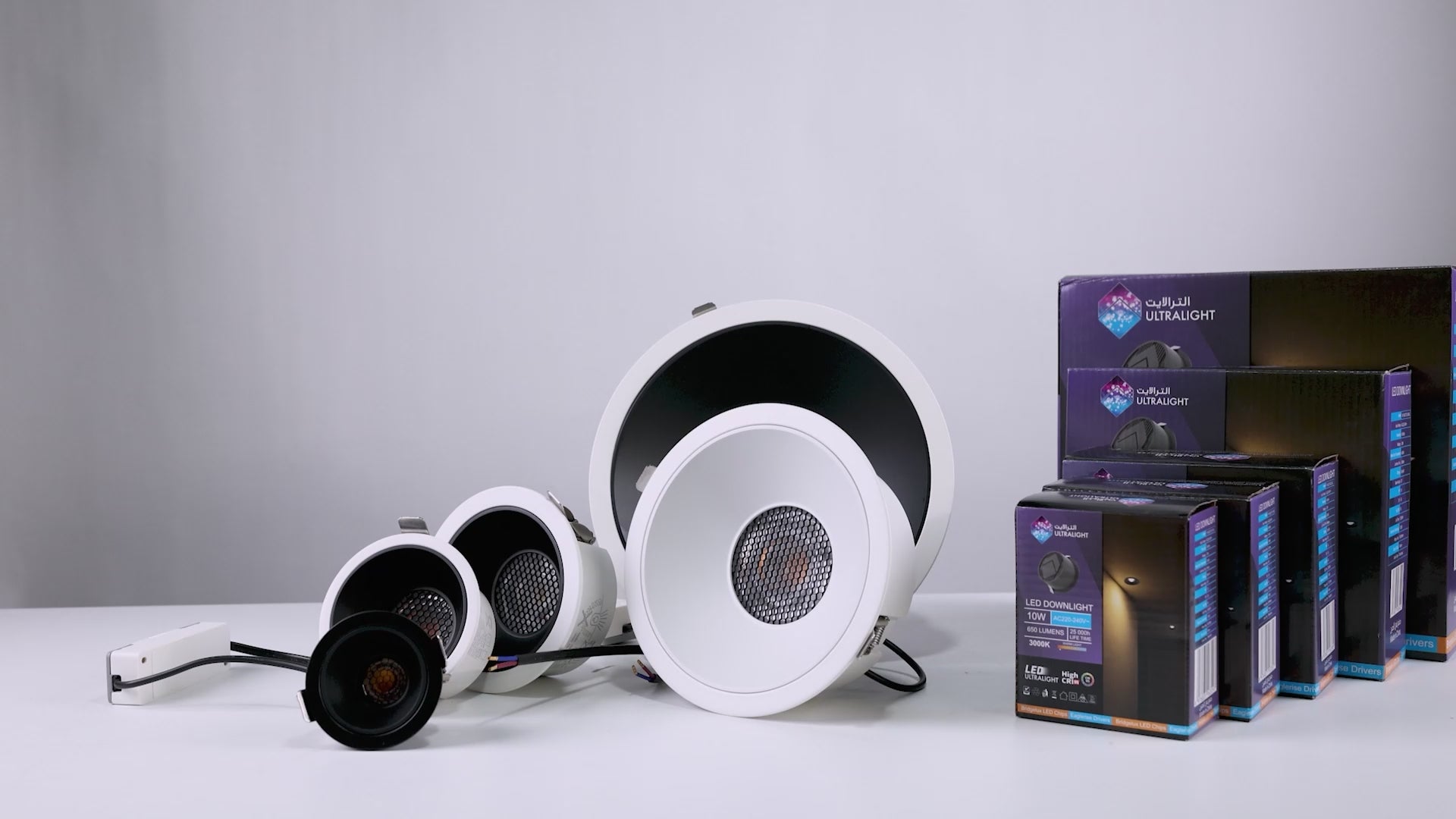 Load video: Ultralight COB LED Downlight - Anti Glare and CRI 95 (BR6772)