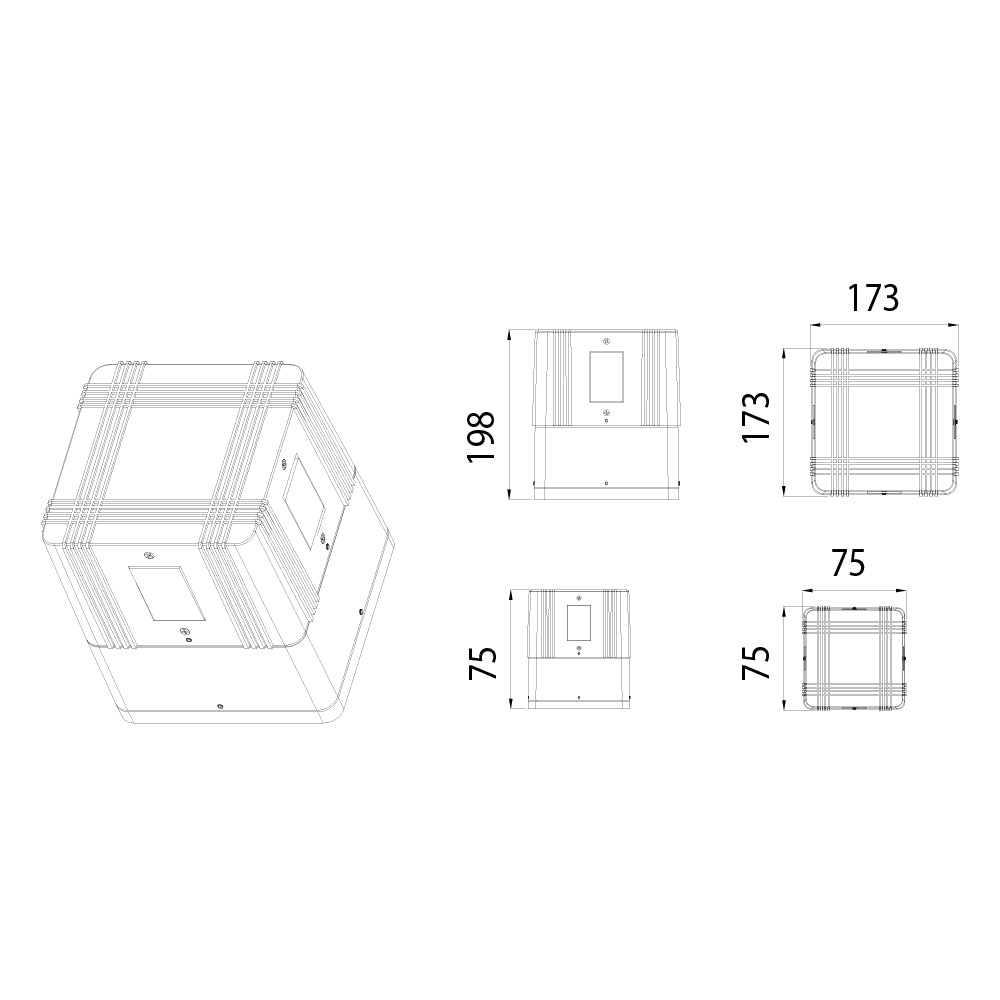 Ultralight LED X Wall Light (G185)